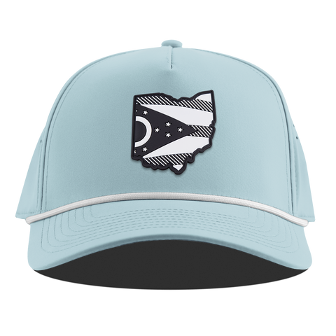 Ohio Vintage Curved 5 Panel Rope Sky Blue