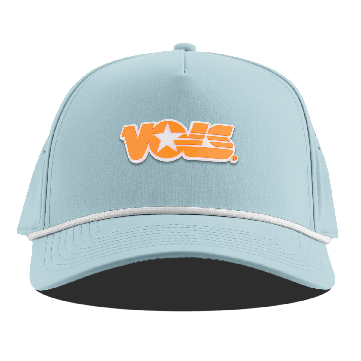 University of Tennessee "Tennessee Vols Block" Curved 5 Panel Rope Sky Blue