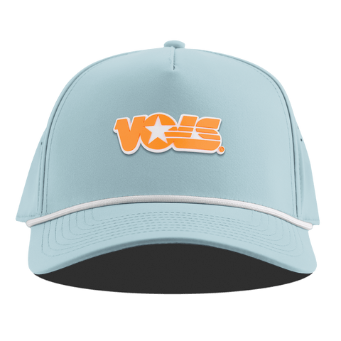 University of Tennessee "Tennessee Vols Block" Curved 5 Panel Rope Sky Blue