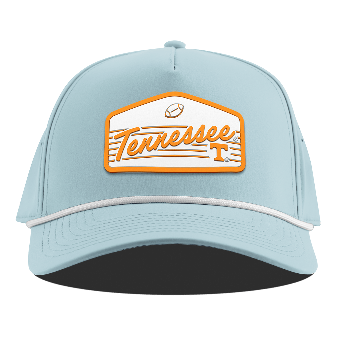 University of Tennessee "Volunteers Football" Curved 5 Panel Rope Sky Blue