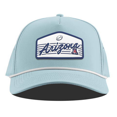University of Arizona "Wildcats Football" Curved 5 Panel Rope Sky Blue