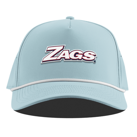 Gonzaga University "Zags Block" Curved 5 Panel Rope Sky Blue