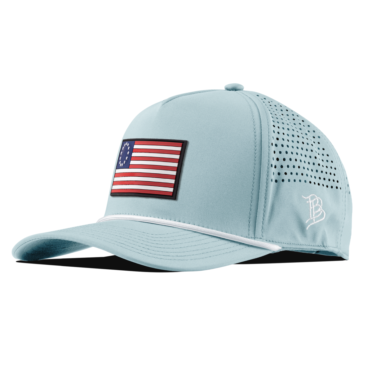 1776 PVC Curved 5 Panel Rope Sky Blue