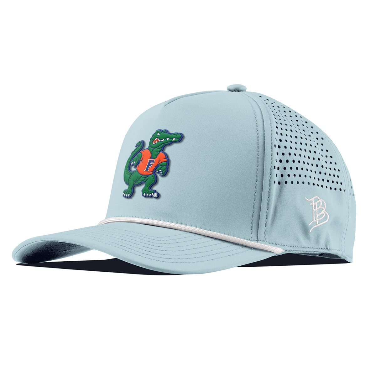 University of Florida "Albert The Gator" Curved 5 Panel Rope Sky Blue