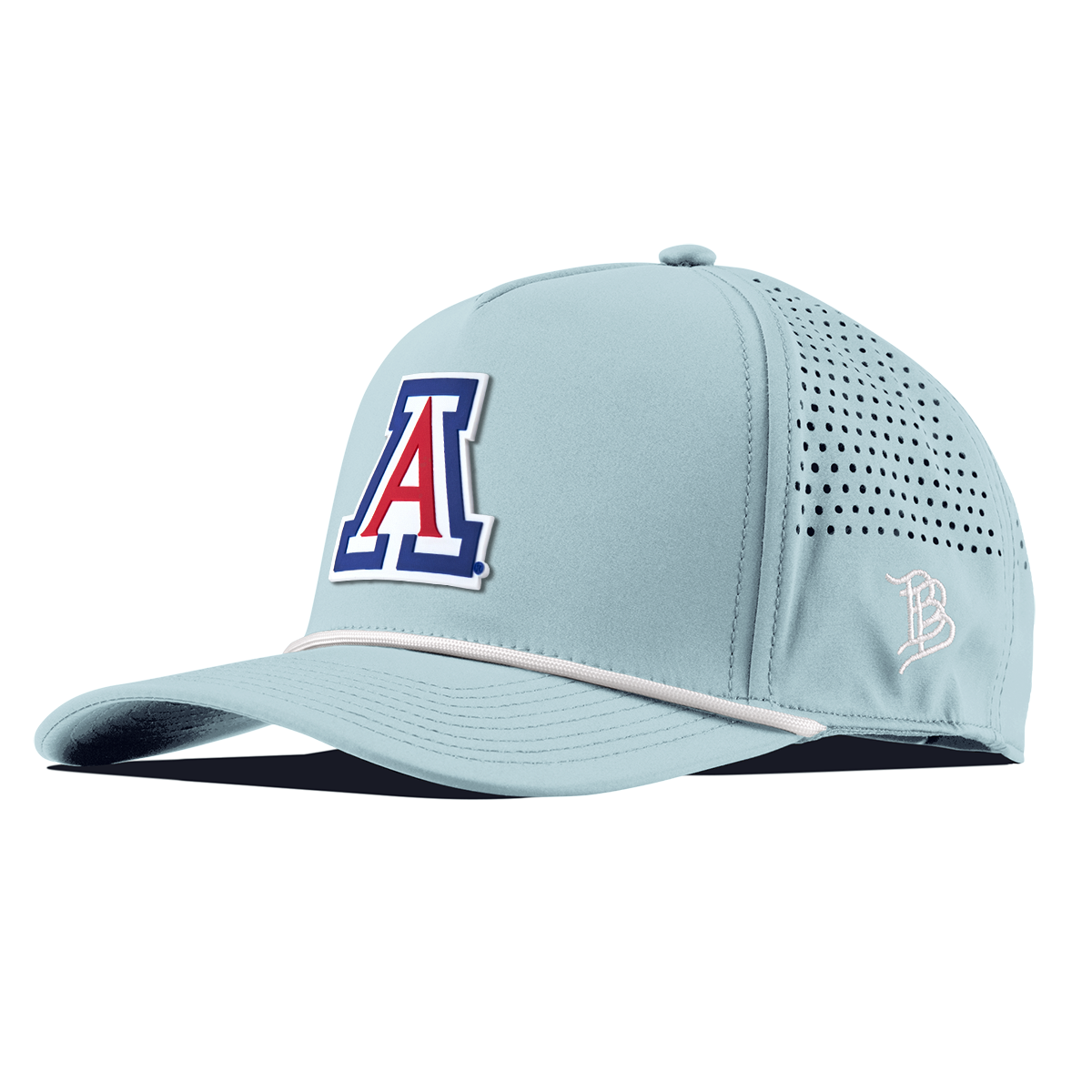 University of Arizona "Arizona Block" Curved 5 Panel Rope Sky Blue/White
