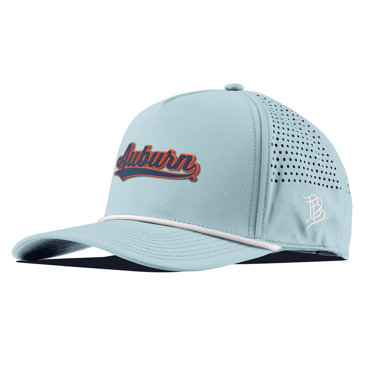 Auburn University "Auburn Script" Curved 5 Panel Rope Sky Blue