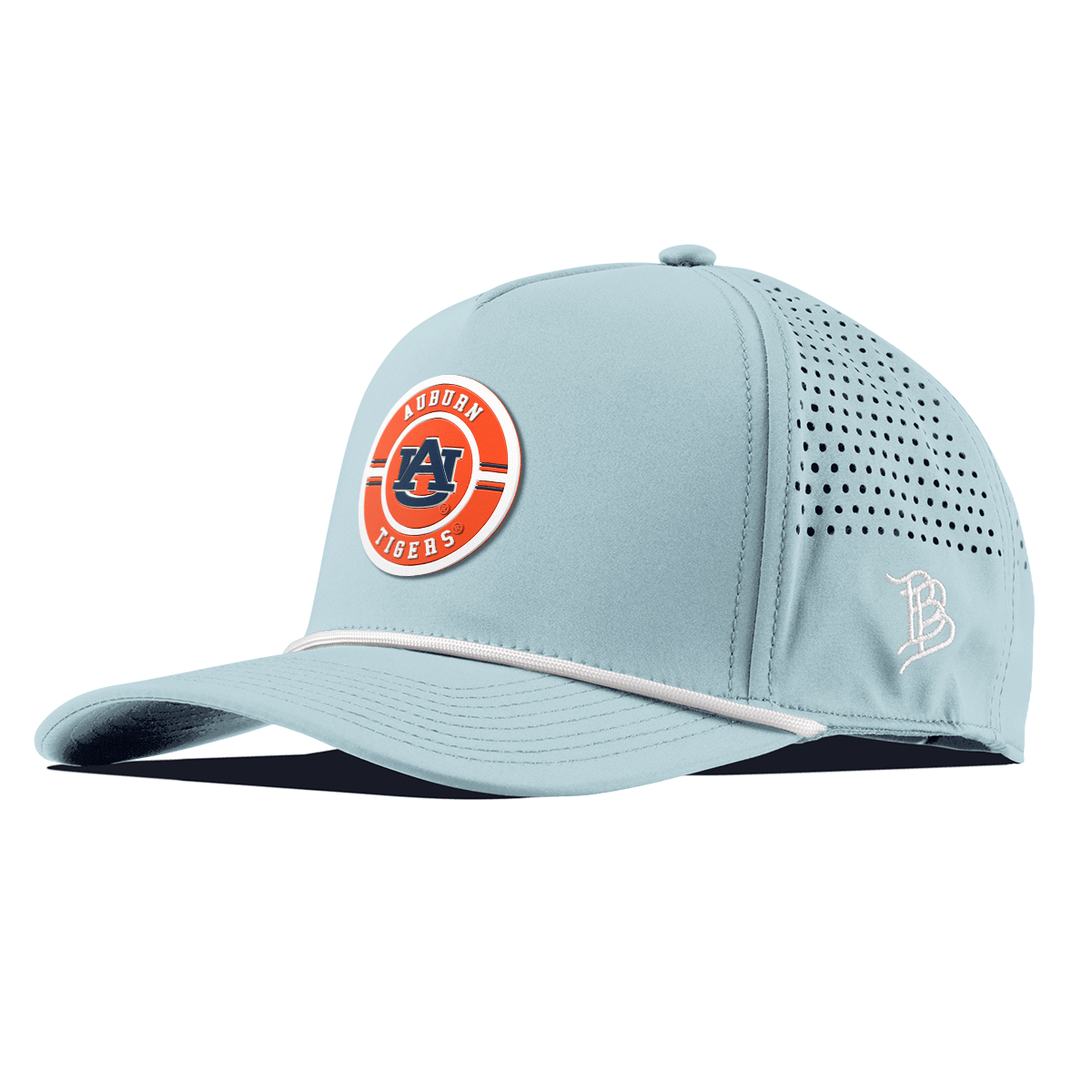 Auburn University "Auburn Seal" Curved 5 Panel Rope Sky Blue