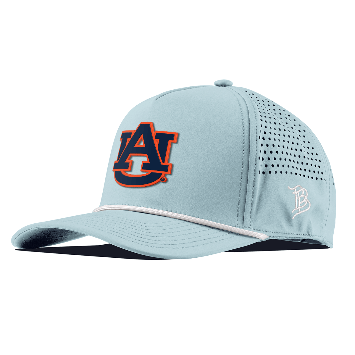 Auburn University "Auburn Team Logo" Curved 5 Panel Rope Sky Blue