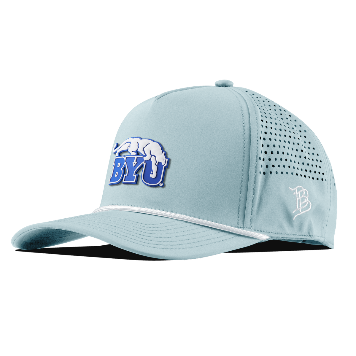 BYU "BYU Cougars" Curved 5 Panel Rope Back Sky Blue/White