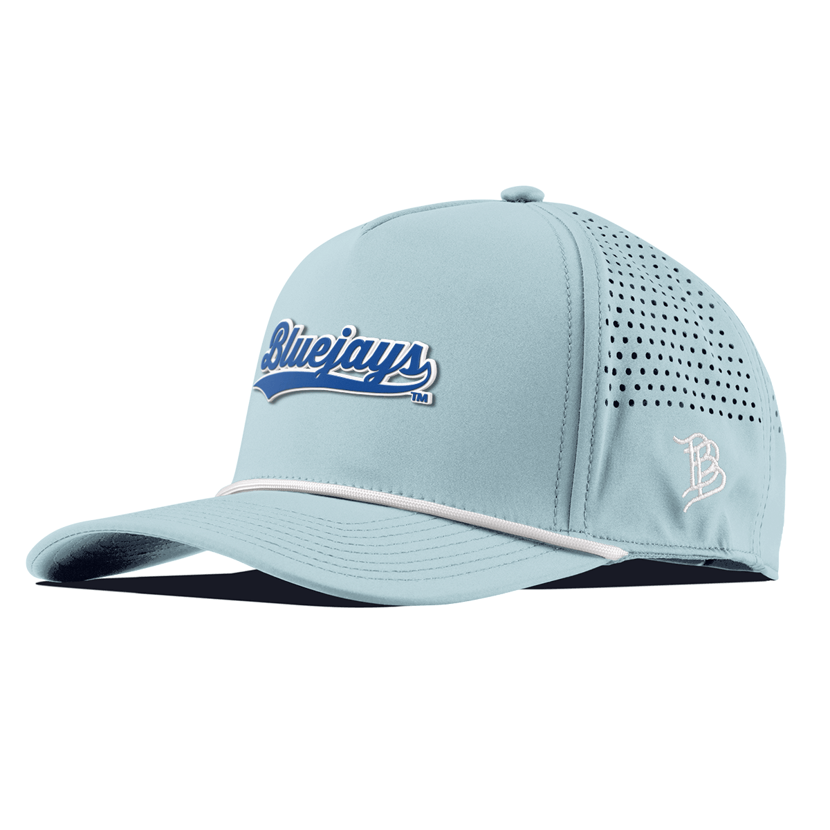 Creighton University "Bluejays Script" Curved 5 Panel Rope Sky Blue