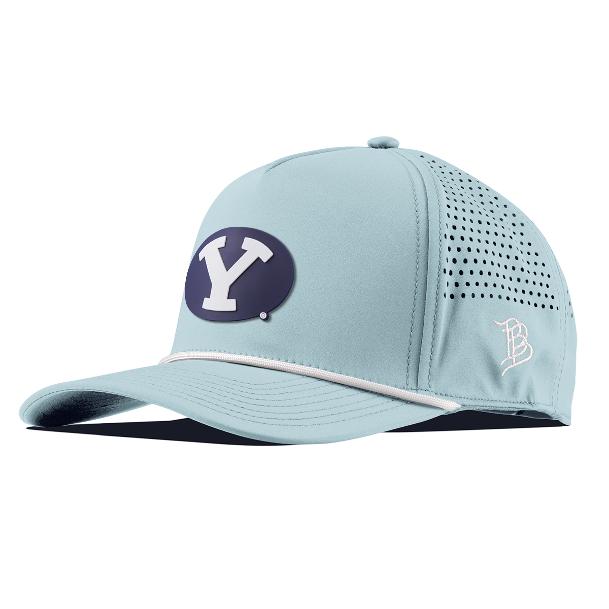 BYU "Brigham Young PVC" Curved 5 Panel Rope Sky Blue/White