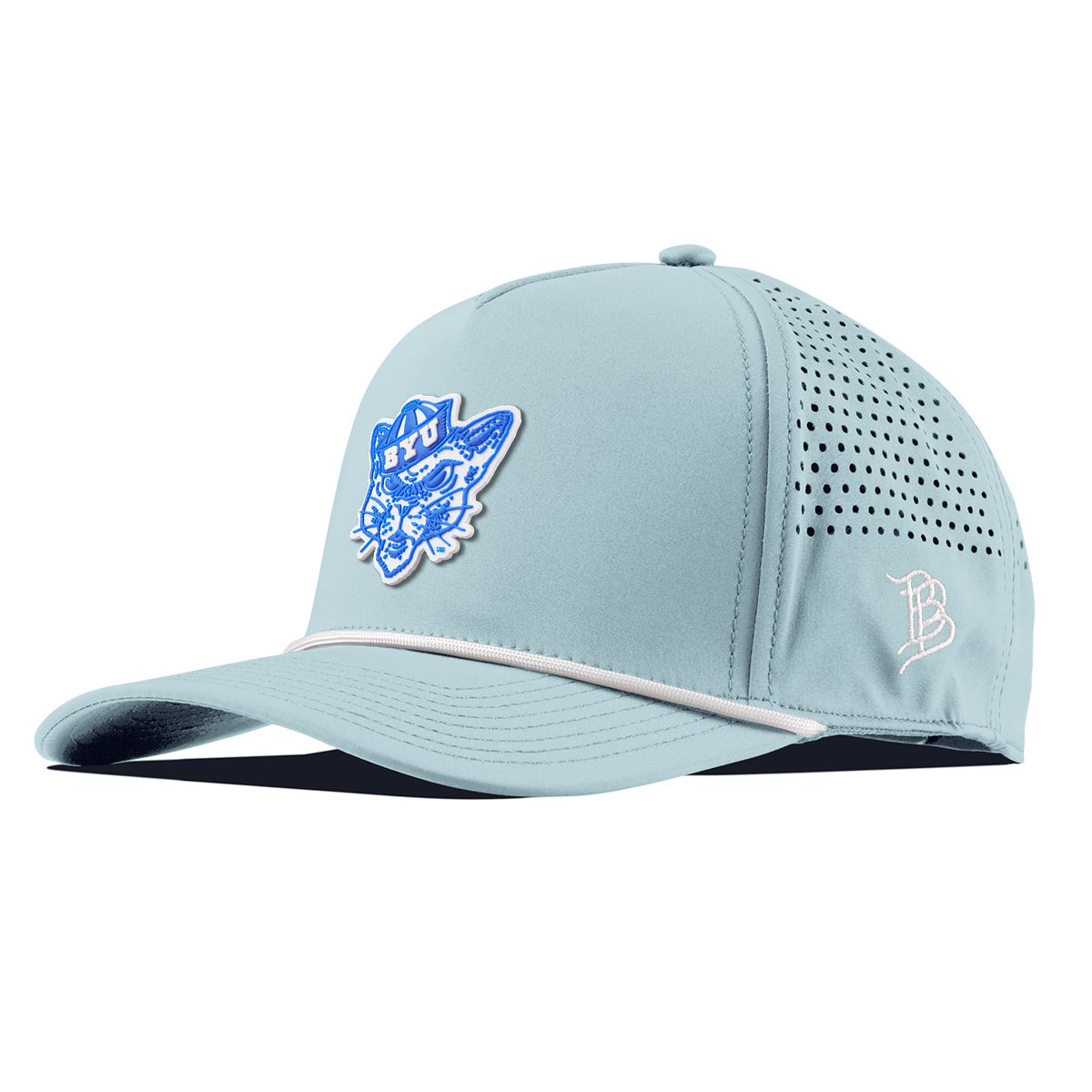 BYU "Cosmo The Cougar" Curved 5 Panel Rope Sky Blue