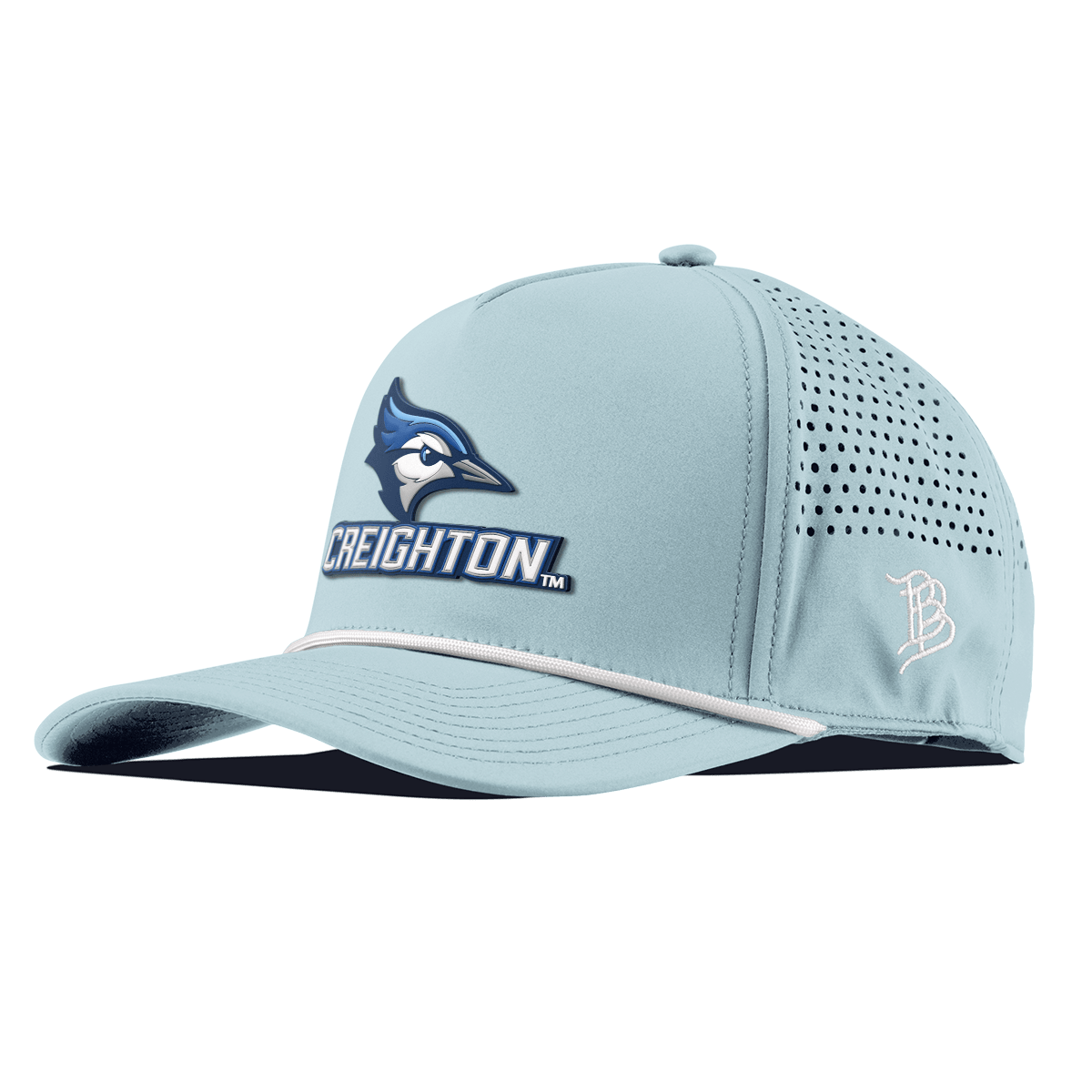 Creighton University "Creighton Team Logo" Curved 5 Panel Rope SKy Blue