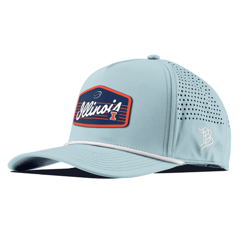 University of Illinois "Illini Football" Curved 5 Panel Rope Sky Blue