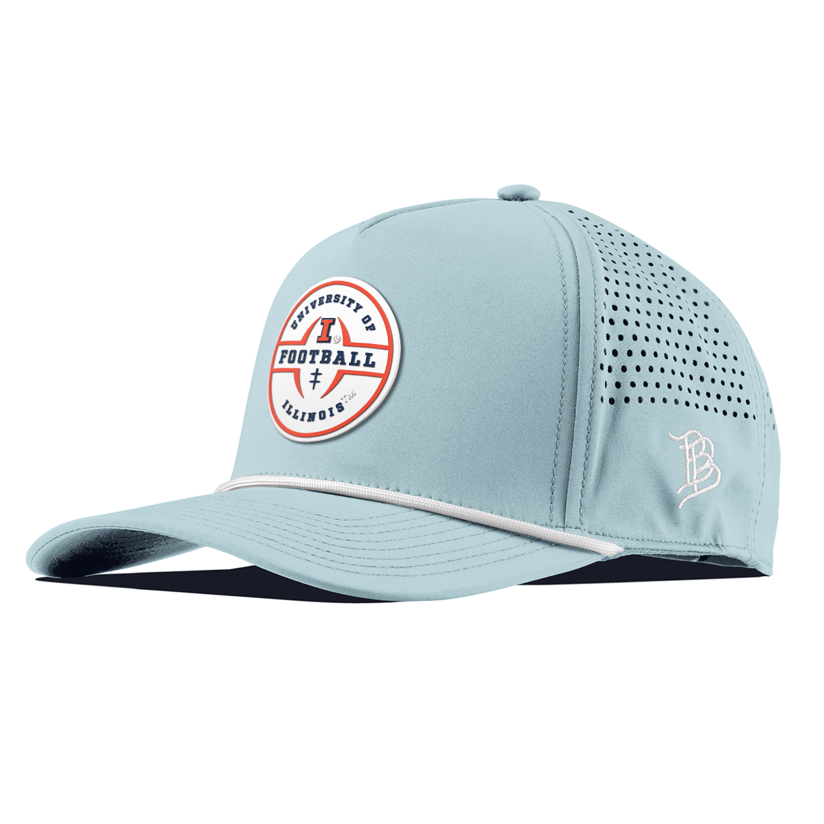 University of Illinois "Illinois Football Legacy" Curved 5 Panel Rope Sky Blue
