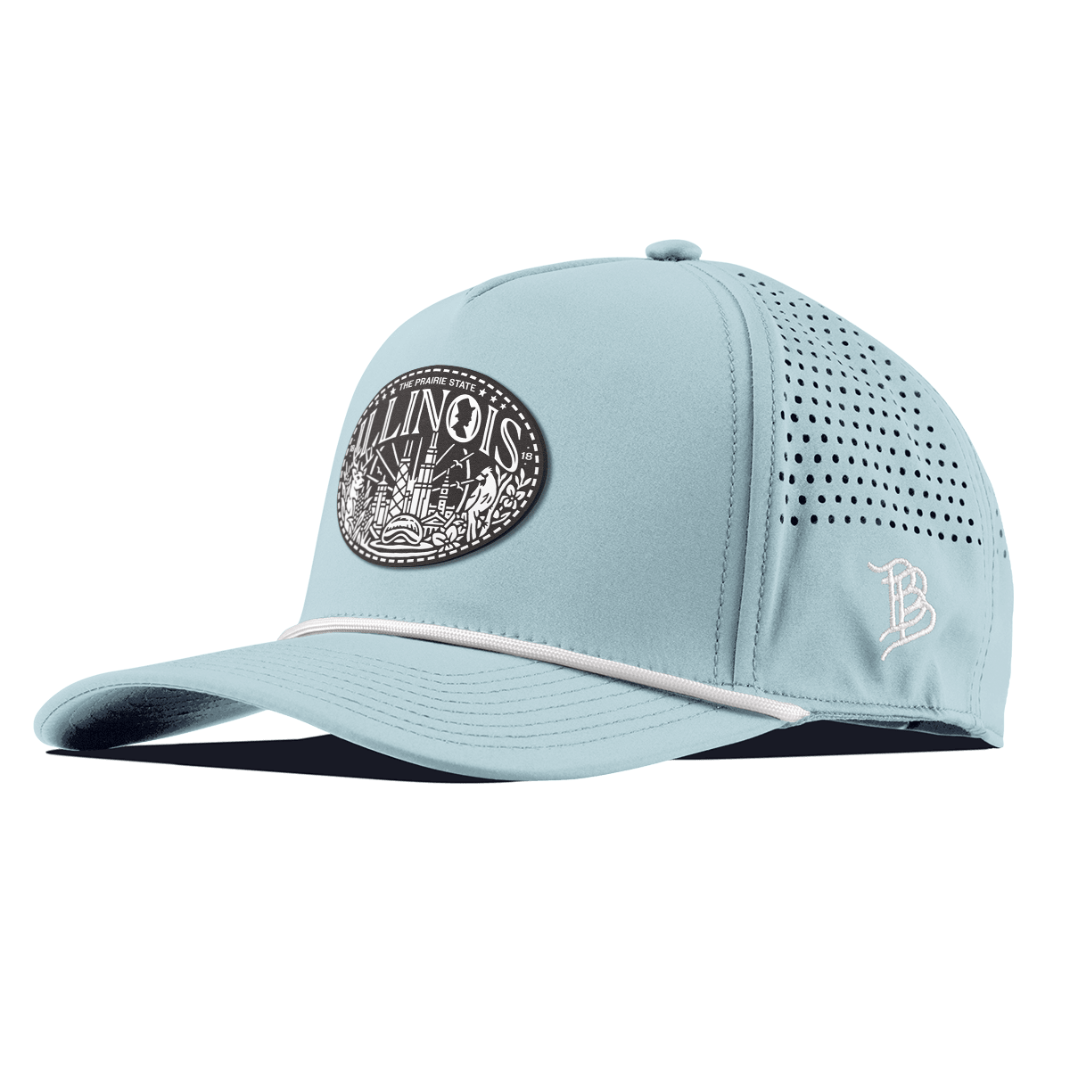 Illinois Traveler Curved 5 Panel Rope Sky Blue