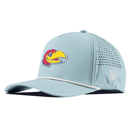 University of Kansas "KU Big Jay" Curved 5 Panel Rope Sky Blue