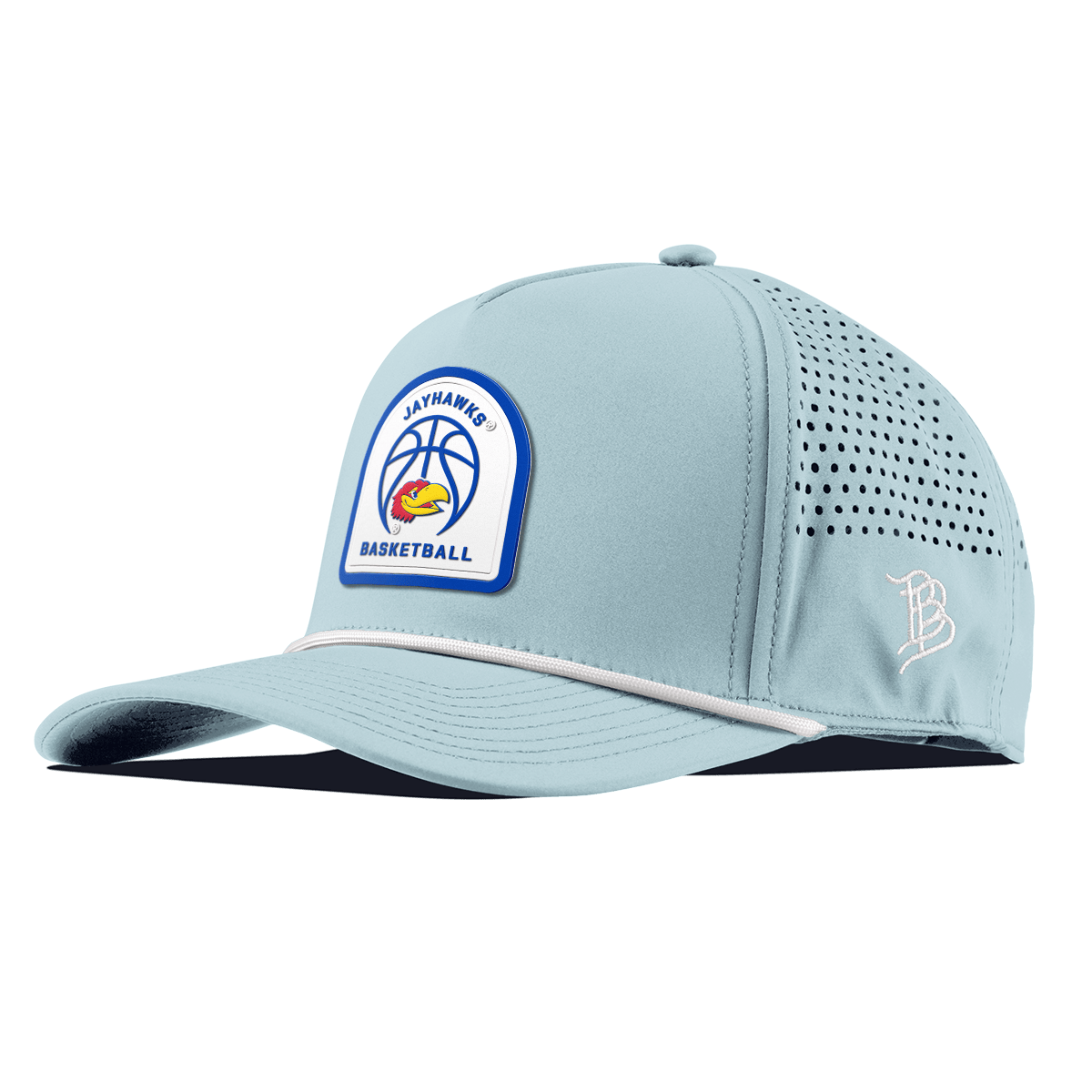 University of Kansas "Kansas Basketball" Curved 5 Panel Rope Sky Blue