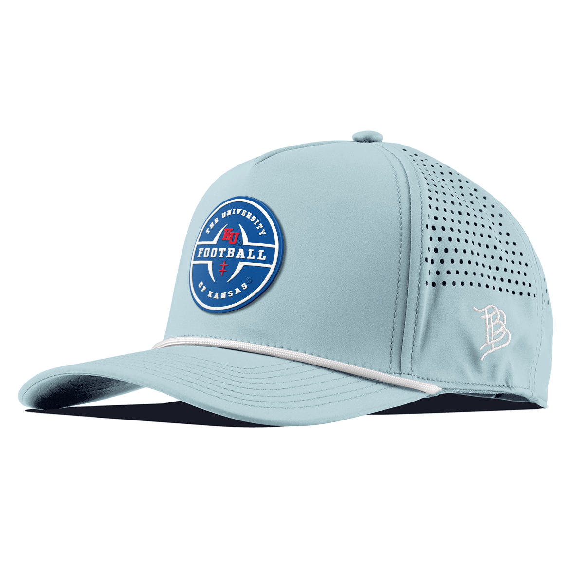 University of Kansas "Kansas Football Legacy" Curved 5 Panel Rope Sky Blue