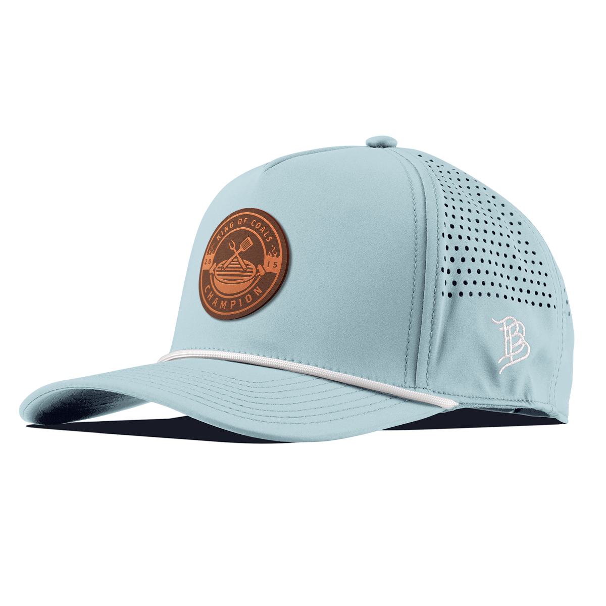 King of Coals Curved 5 Panel Rope Sky Blue