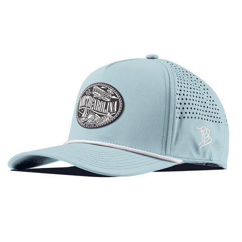 North Carolina Traveler Curved 5 Panel Rope Sky Blue