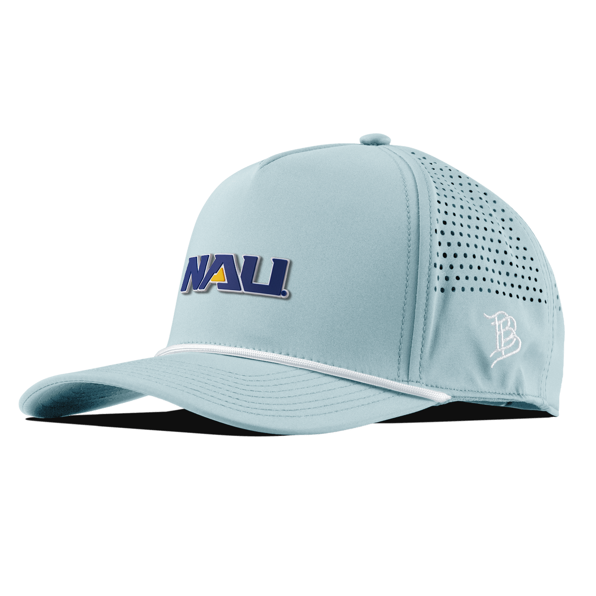 Northern Arizona University "Northern Arizona Block" Curved 5 Panel Rope Sky Blue/White