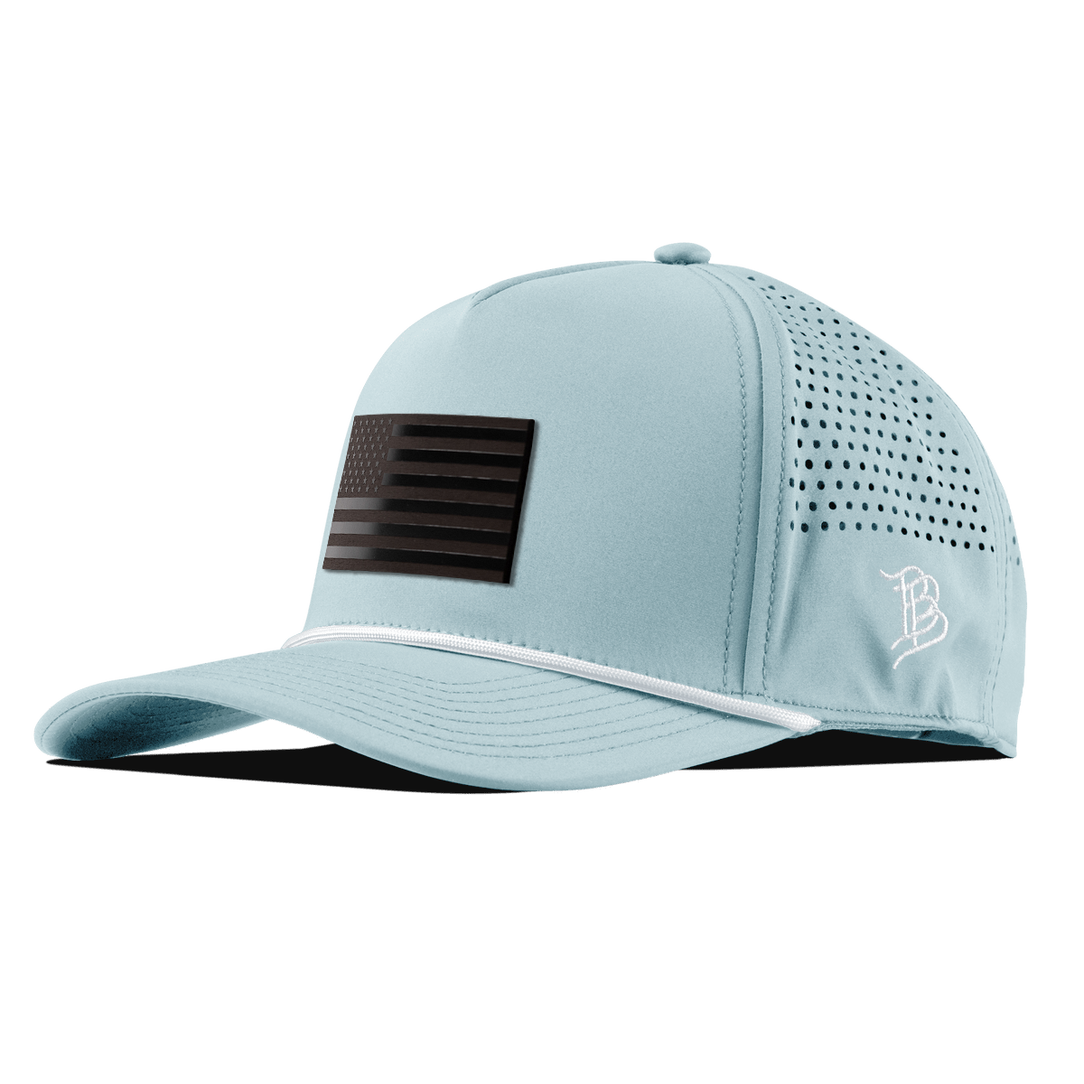 Old Glory Midnight Curved 5 Panel Rope Sky Blue/White