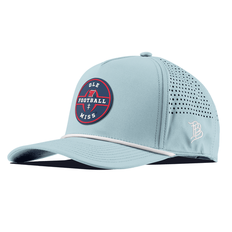 University of Mississippi "Ole Miss Football Legacy" Curved 5 Panel Rope Sky Blue