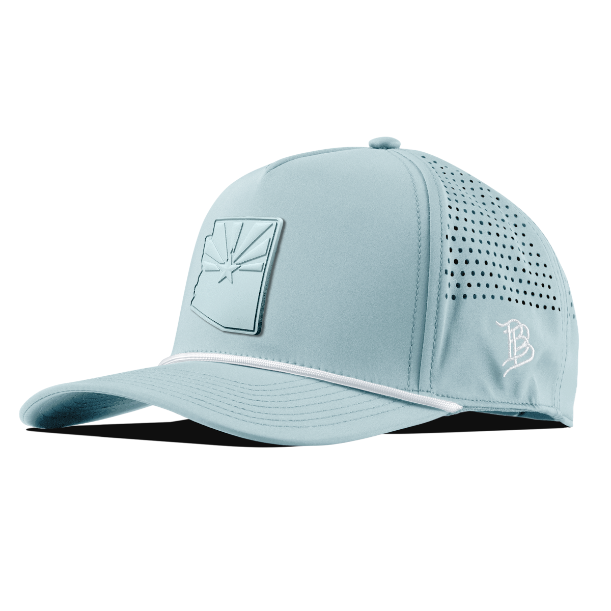 Arizona Stealth Curved 5 Panel Rope Skyblue /White