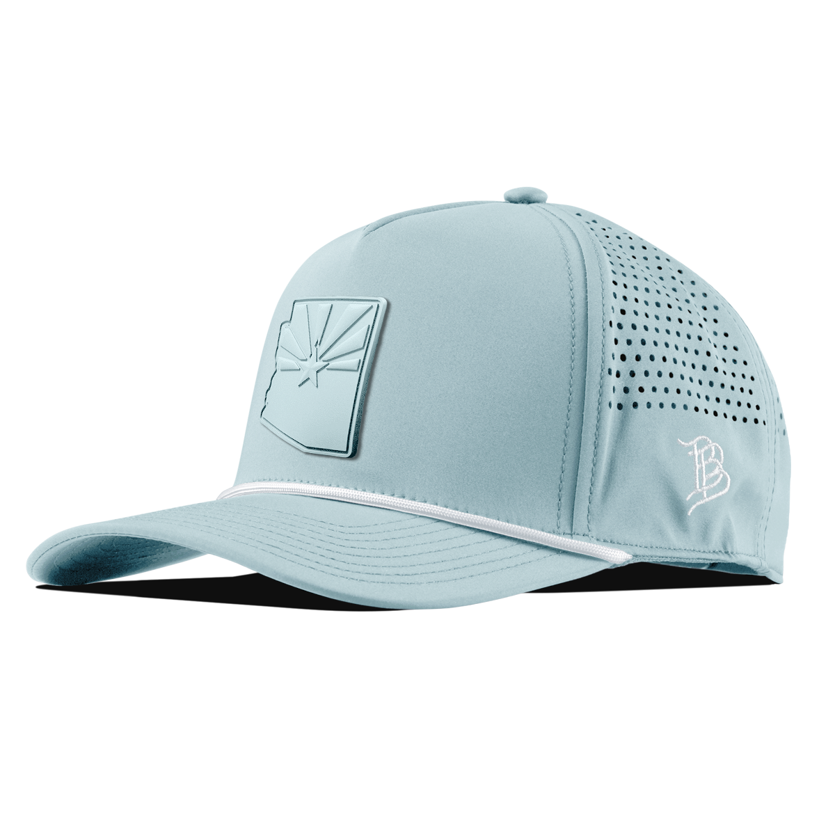 Arizona Stealth Curved 5 Panel Rope Sky Blue/White