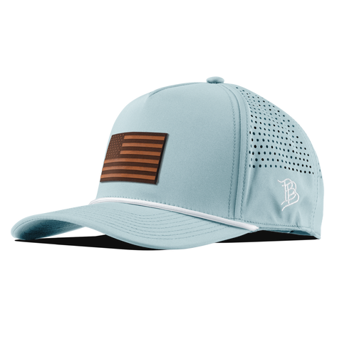 Old Glory Curved 5 Panel Rope Sky Blue