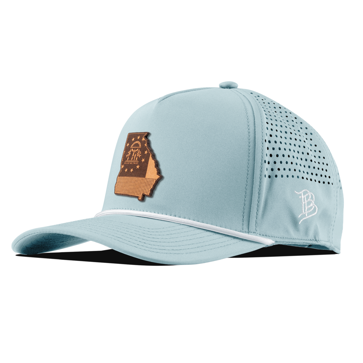 Georgia 4 Curved 5 Panel Rope Skyblue