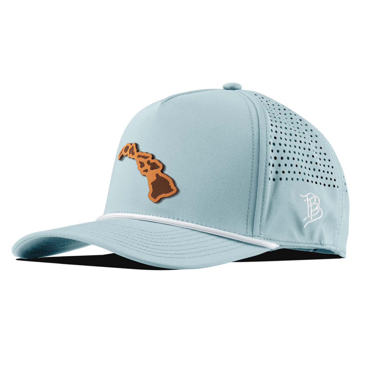 Hawaii 50 Curved 5 Panel Rope Skyblue