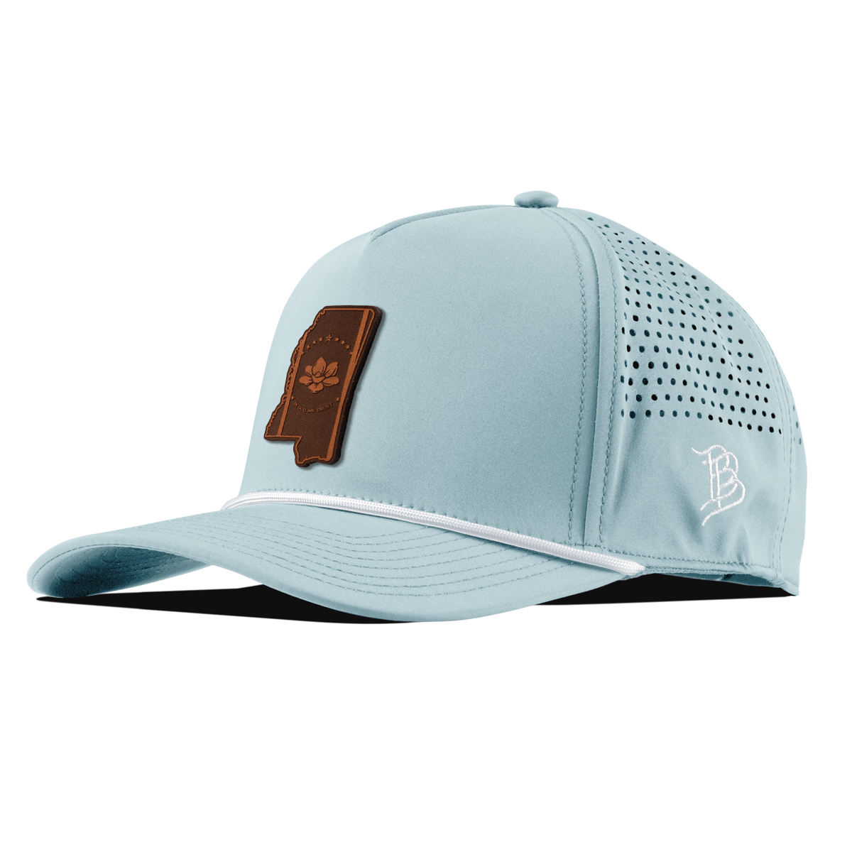 Mississippi 20 Tan Curved 5 Panel Rope Bluesky