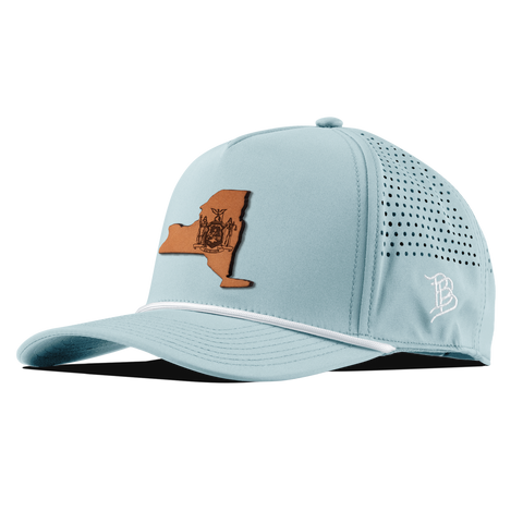 New York 11 Tan Curved 5 Panel Rope Bluesky