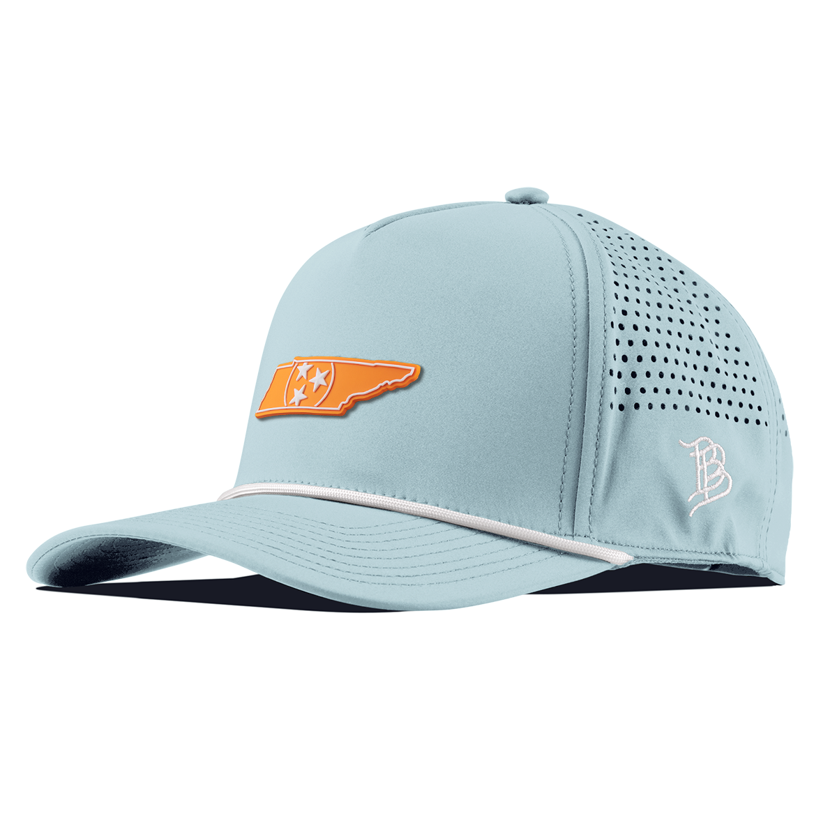 University of Tennessee "Tennessee Orange" Curved 5 Panel Rope Sky Blue/White