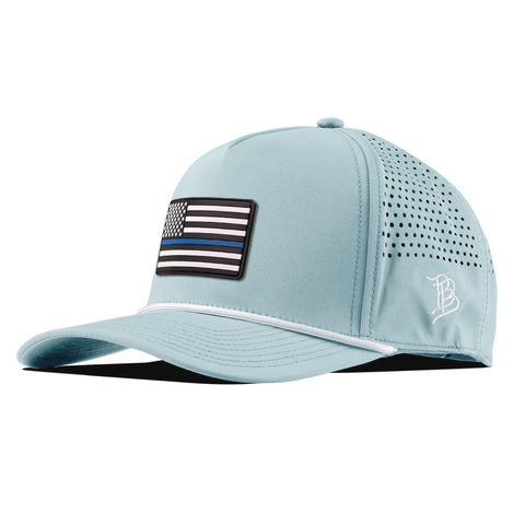 Thin Blue Line PVC Curved 5 Panel Rope Sky Blue/White