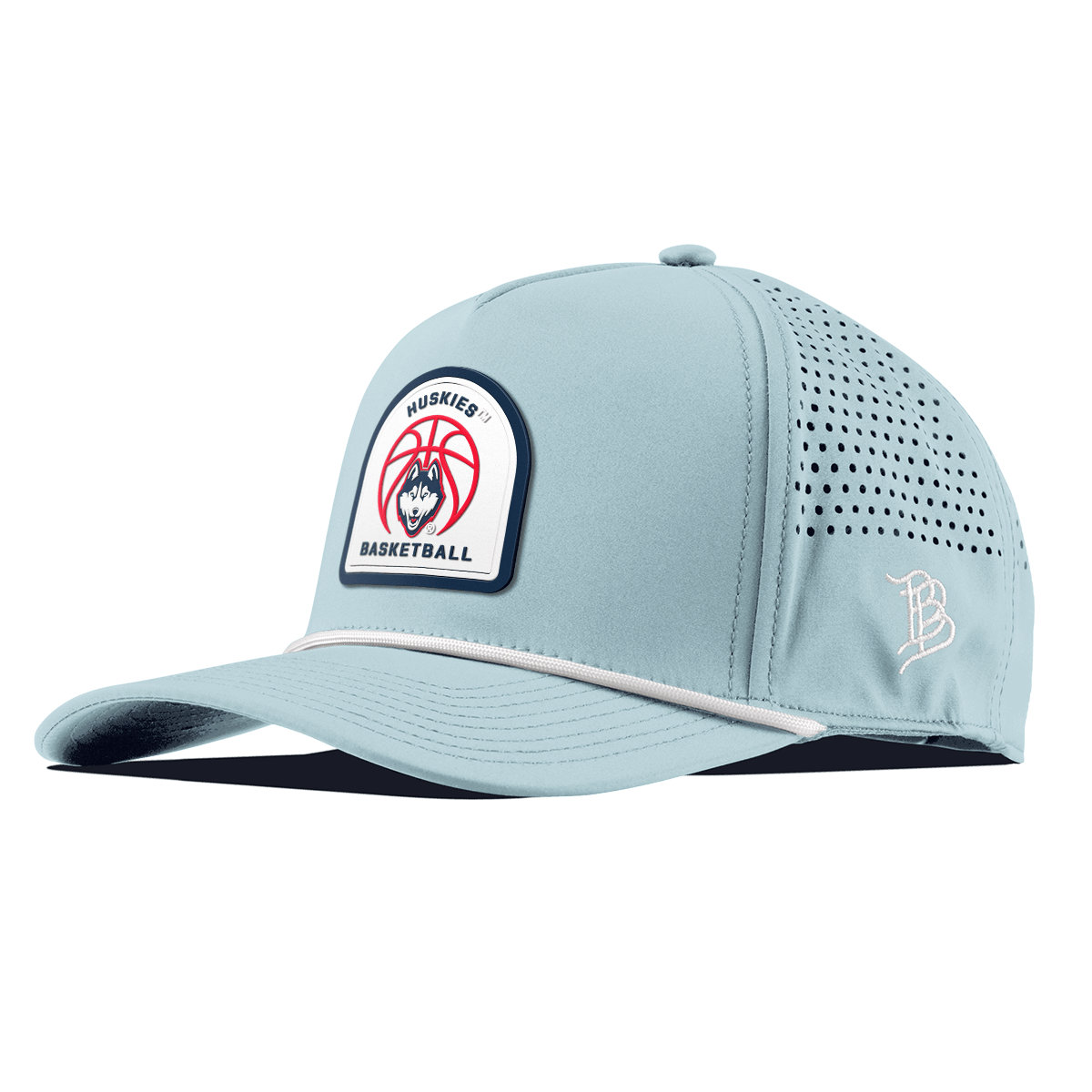 University of Connecticut "UConn Basketball" Curved 5 Panel Rope Sky Blue