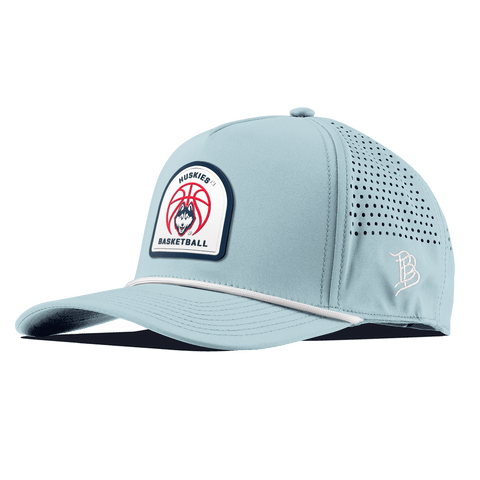 University of Connecticut "UConn Basketball" Curved 5 Panel Rope Sky Blue