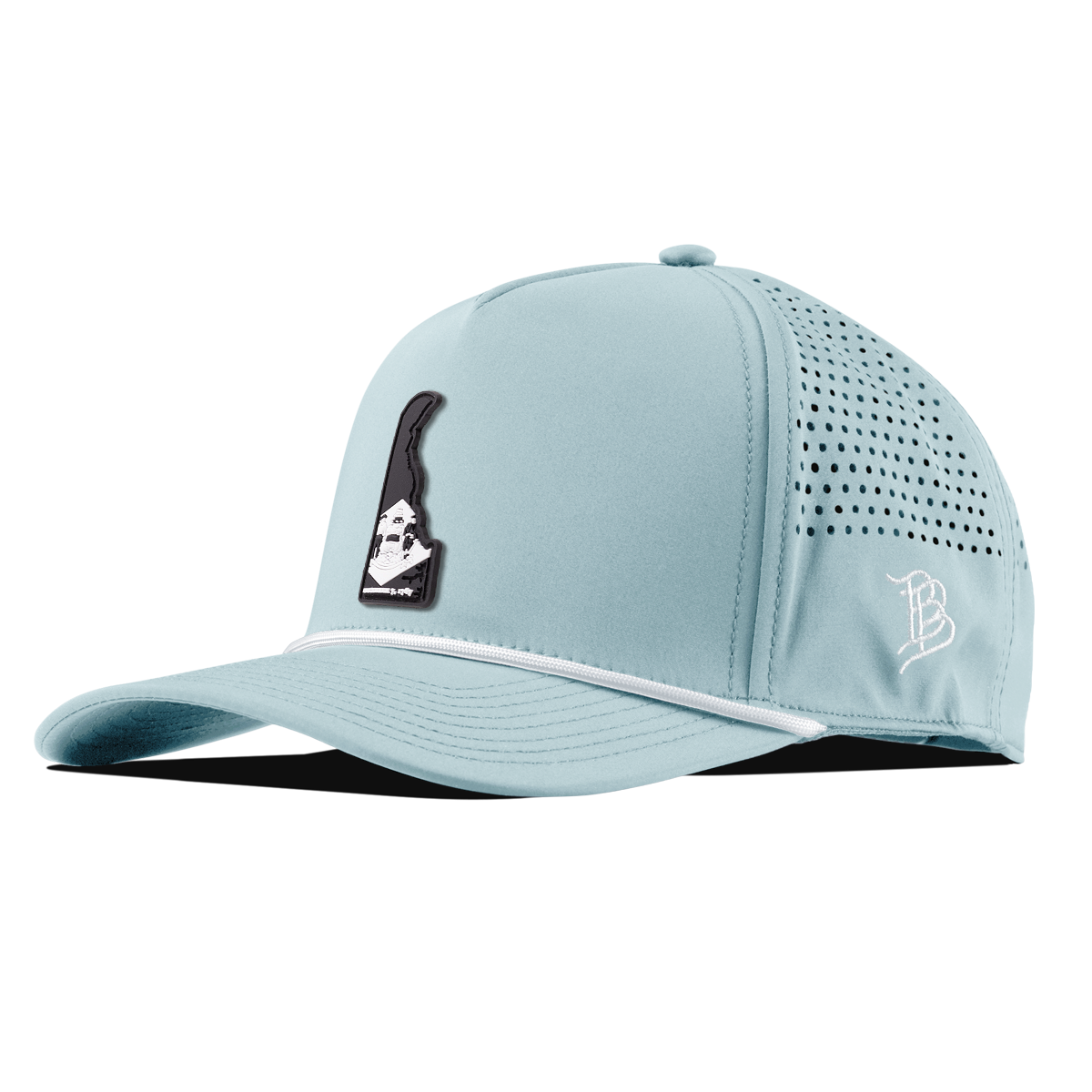 Delaware Vintage Curved 5 Panel Rope Sky Blue
