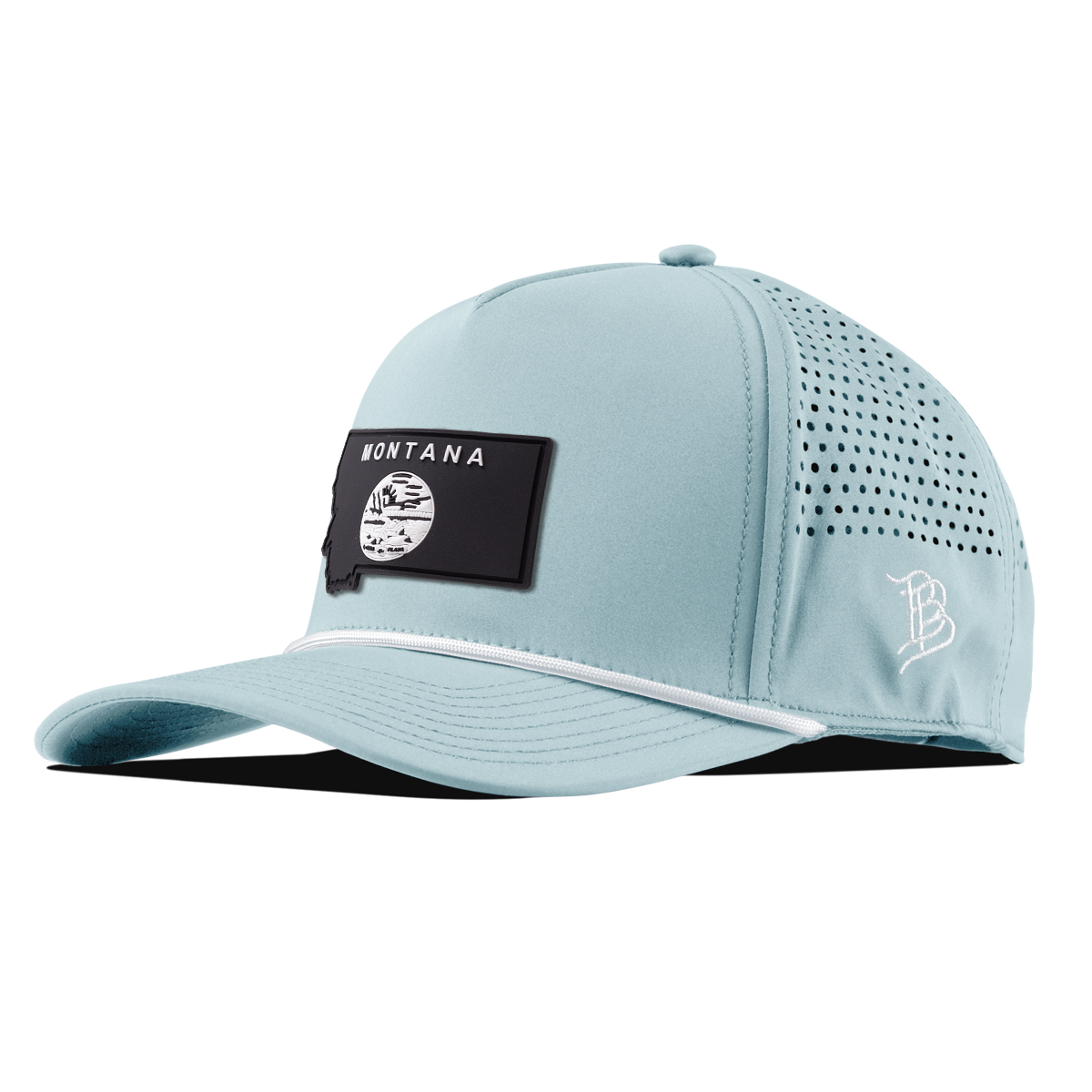 Montana Vintage Curved 5 Panel Rope Sky Blue