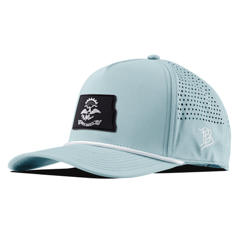 North Dakota Vintage Curved 5 Panel Rope Sky Blue