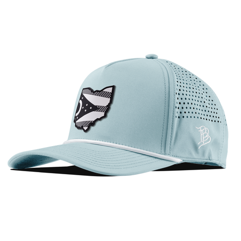 Ohio Vintage Curved 5 Panel Rope Sky Blue
