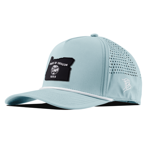 Oregon Vintage Curved 5 Panel Rope Sky Blue/White