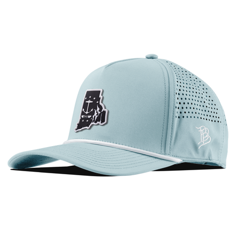 Rhode Island Vintage Curved 5 Panel Rope Sky Blue