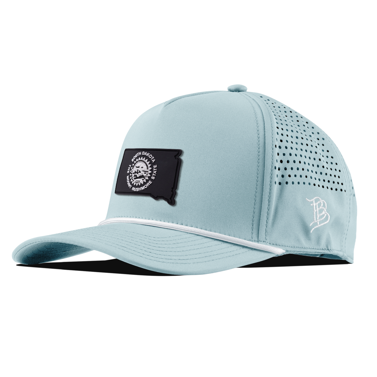 South Dakota Vintage Curved 5 Panel Rope Sky Blue