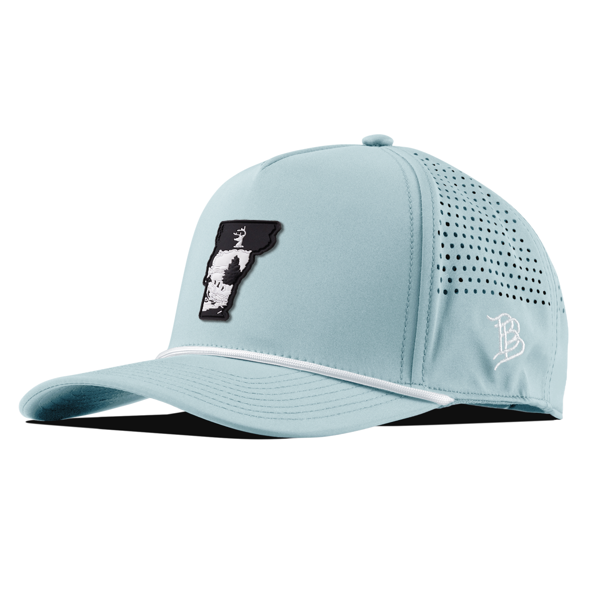 Vermont Vintage Curved 5 Panel Rope Sky Blue