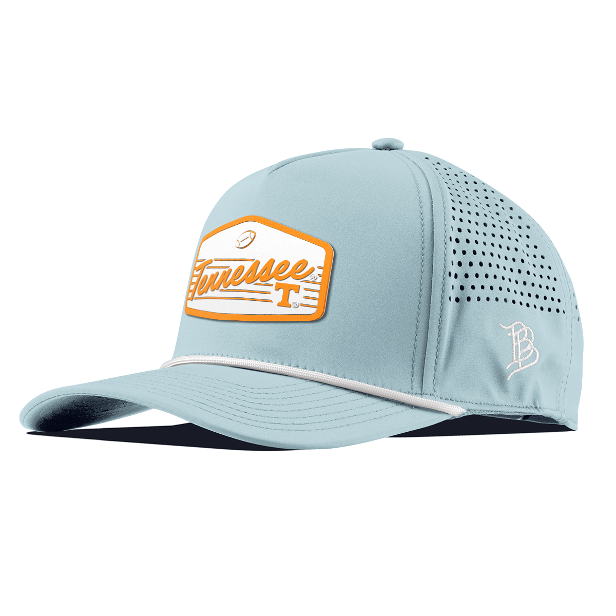 University of Tennessee "Volunteers Football" Curved 5 Panel Rope Sky Blue