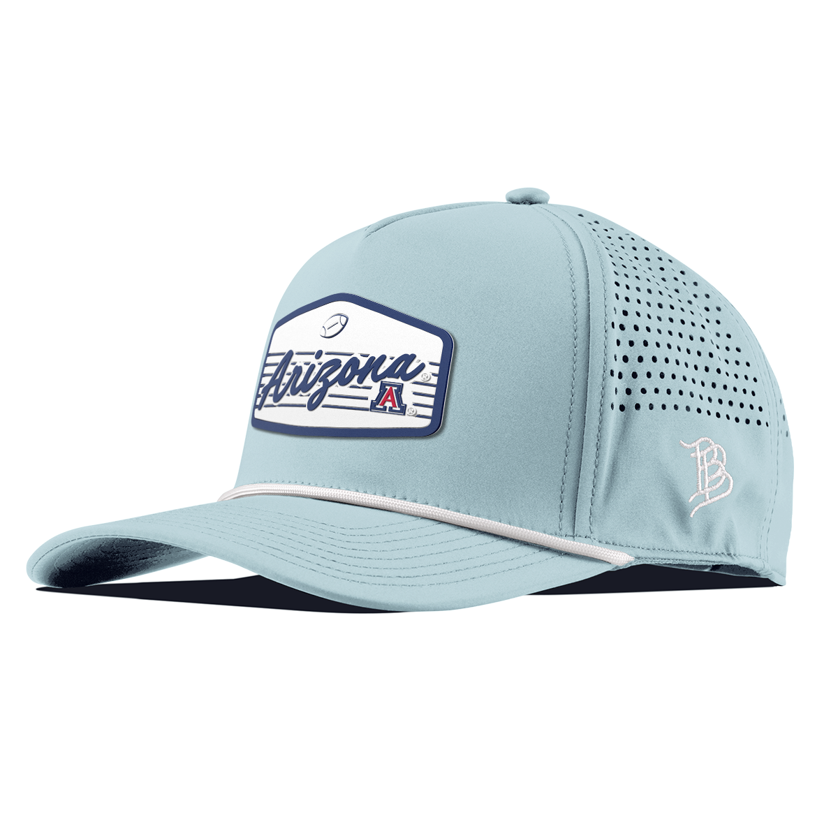 University of Arizona "Wildcats Football" Curved 5 Panel Rope Sky Blue