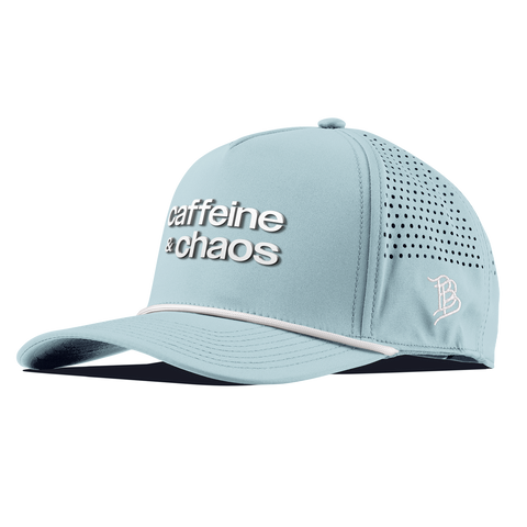 Caffeine & Chaos Curved 5 Panel Rope Sky Blue